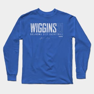 Aaron Wiggins Oklahoma City Elite Long Sleeve T-Shirt